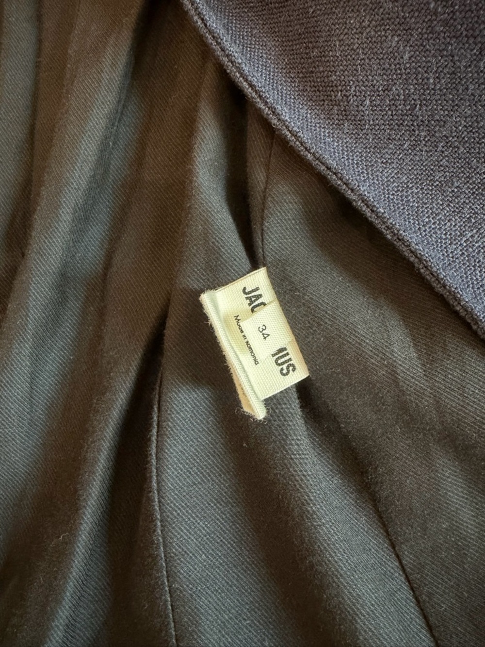 JACQUEMUS Navy Linen Blazer (34) - Picture 9 of 15